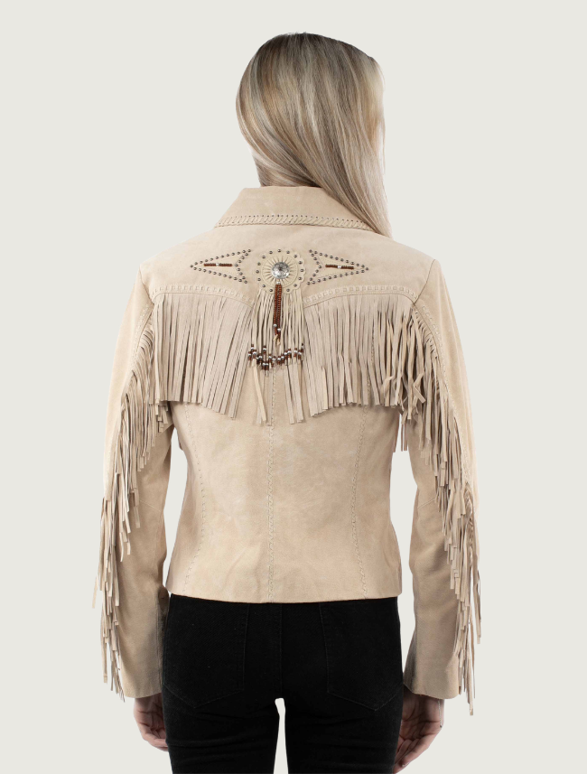 Mavericks Women's Sand Beaded Fringe Jacket