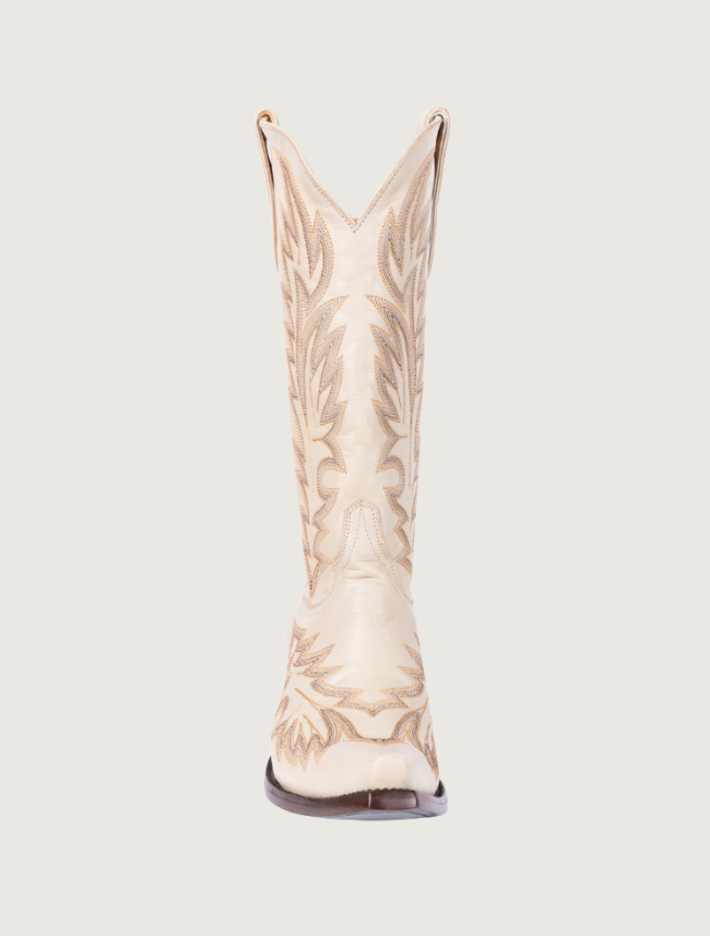Old Gringo Yippee Ki Yay Wilkie Cowgirl Boots in Bone