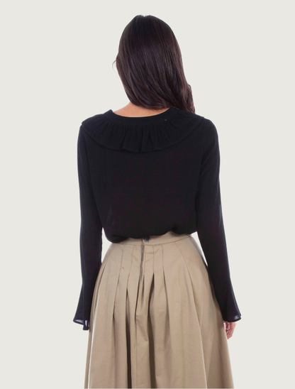Scully Women's Ruffled Front Blouse