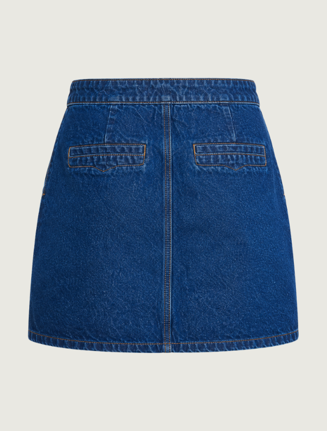 Raisonnel Dark Wash Denim Mini Skirt