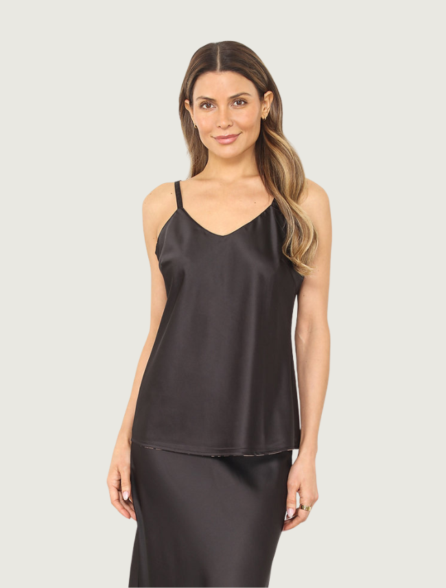 Paparazzi Reversible Satin Cami Tank in Tiger