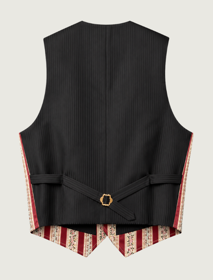 Scully Men's Floral Striped Classic Vest