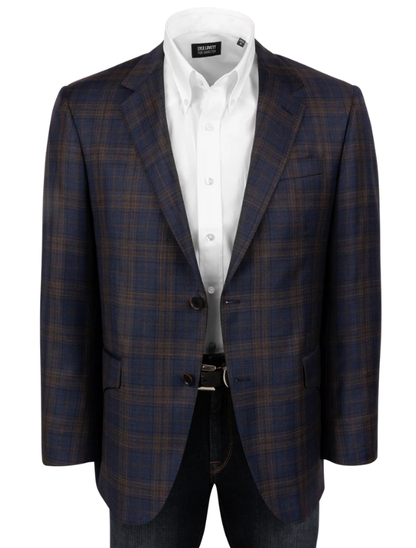 Pinto Ranch Brown & Blue Plaid Sport Coat