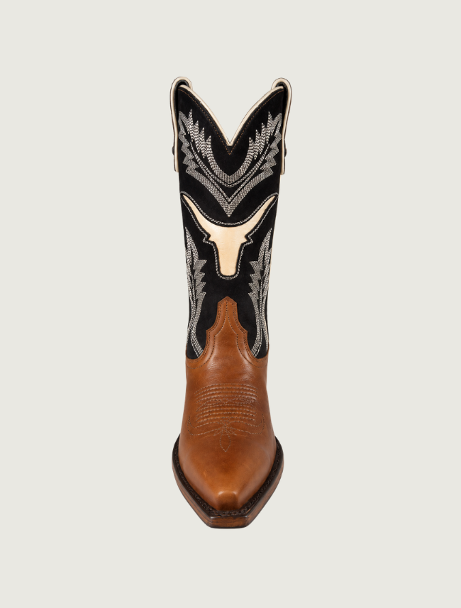 Liberty Black Cassidy Cowgirl Boots in Mossil Tan