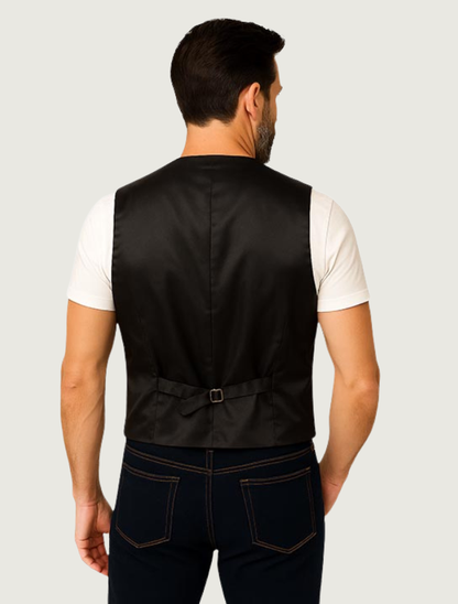 Scully Men's Boar Suede Snap Front Vest