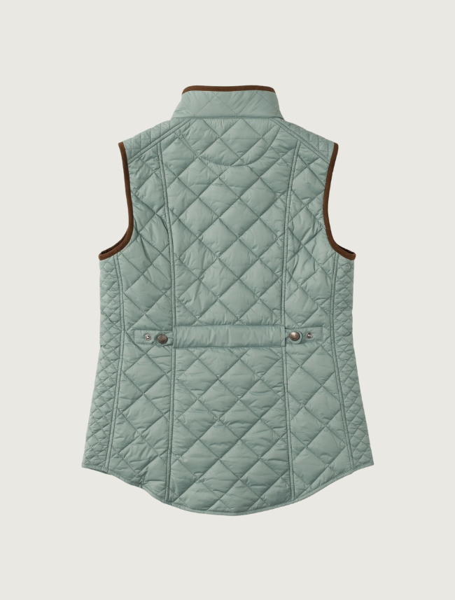 Madison Creek Vista Quilted Nylon Vest in Topaz