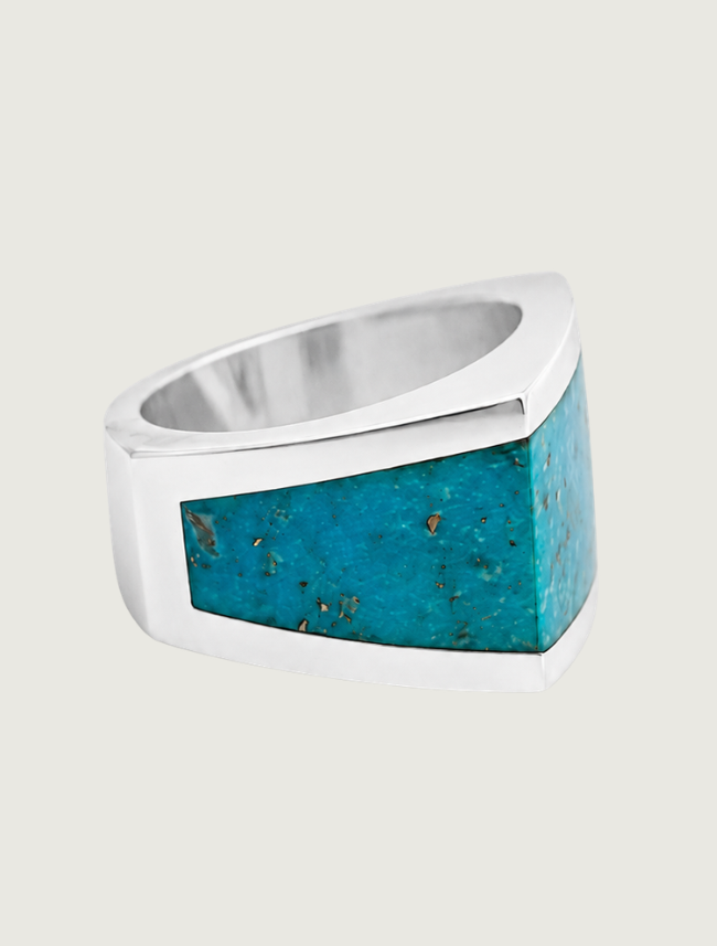 Sterling Silver Turquoise Inlay Ring