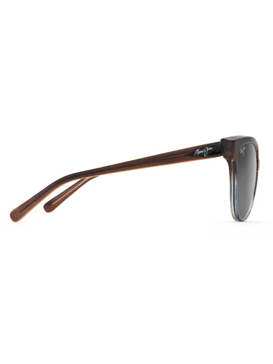 Maui Jim 'Olu'olu in Translucent Dark Chocolate with Blue / Neutral Grey