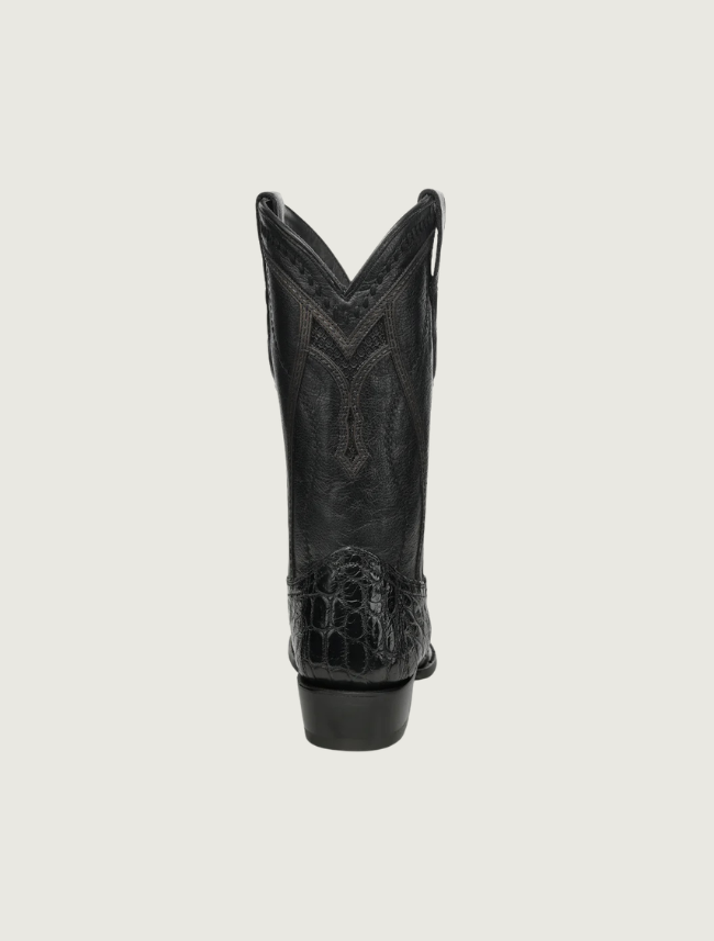 Corral Men's Embroidery & Weave Black Alligator Cowboy Boots