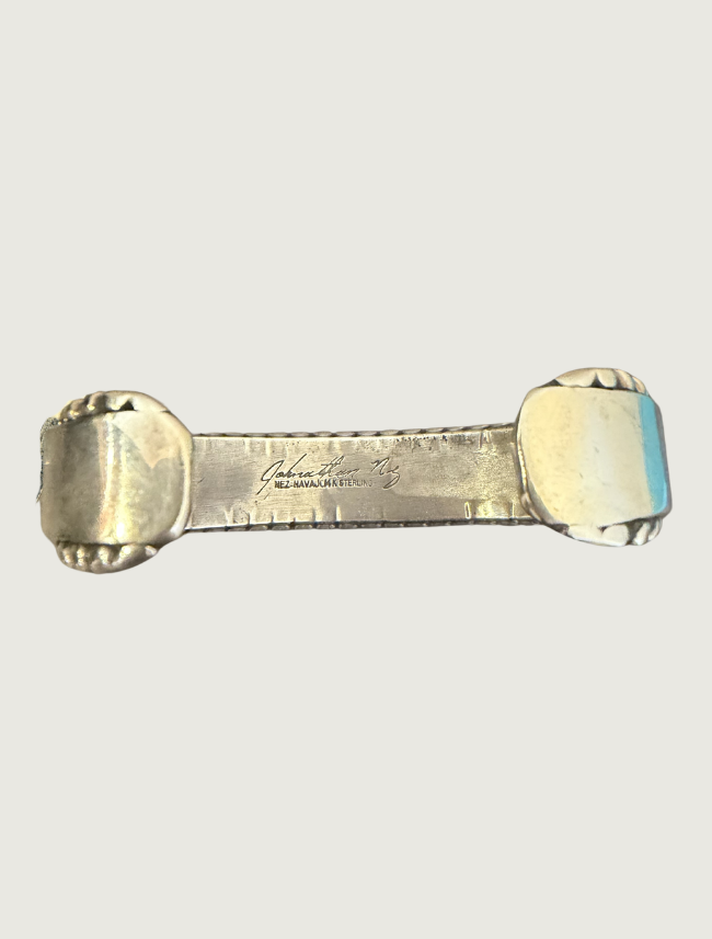 Inside view of Johnathan Nez cuff bracelet