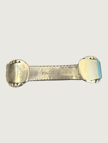 Inside view of Johnathan Nez cuff bracelet