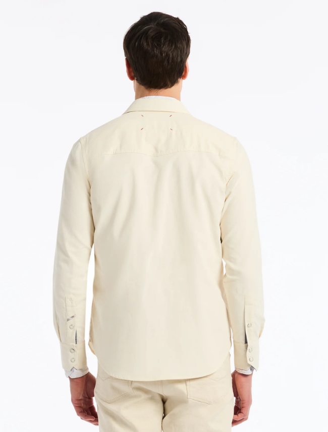 Robert Graham Men's Wyatt Long Sleeve Button Down Shirt in Ivory