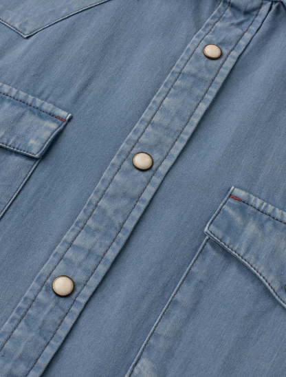 Madison Creek Bisley Western Shirt in Blue