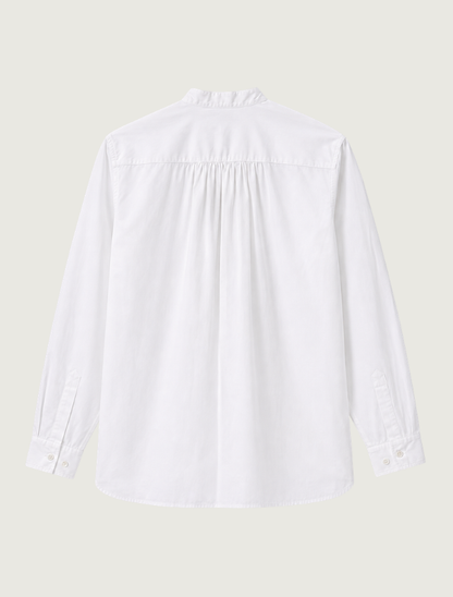 Scully Men's Banded Collar White Gambler Shirt