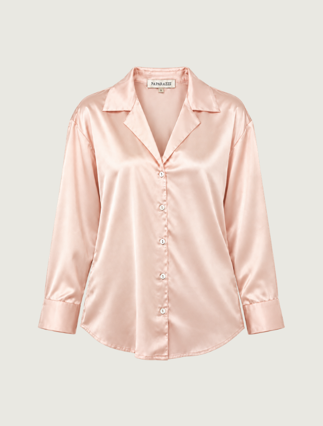 Paparazzi Satin Button-Up Shirt