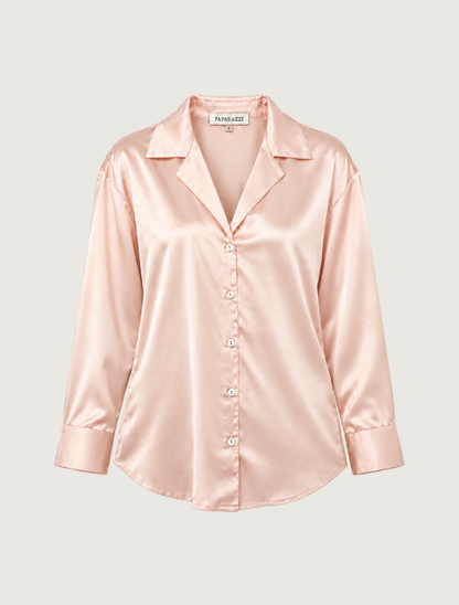 Paparazzi Satin Button-Up Shirt