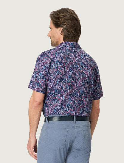 Robert Graham Brisco Paisley Performance Polo