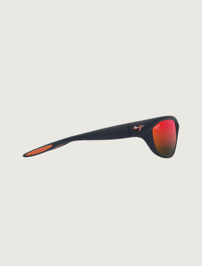 Maui Jim Haulani in Matte Solid Dark Blue / Hawaii Lava