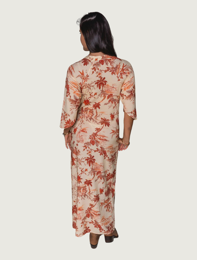 Lovlei Ranch Lauren Dress in Cowboy Paradise Coral