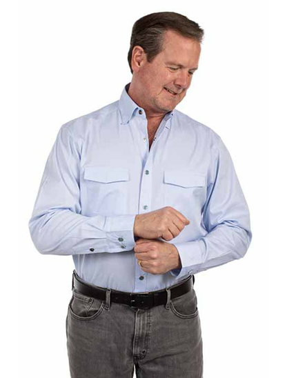 Scully Men's Chambray Dress Shirt