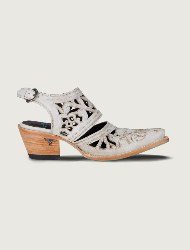 Lane Boots Robin Cut Out Slingback Mules in Ceramic Crackle