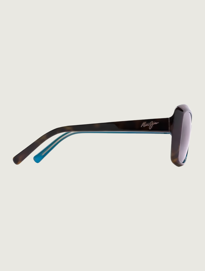 Maui Jim Orchid sunglasses in Tortoise with Peacock / HCL Bronze — side view
