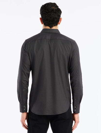 Robert Graham Men's Kenmare Long Sleeve Button Down Shirt in Charcoal
