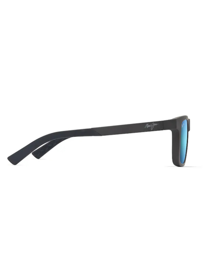 Maui Jim Moaka in Matte Solid Grey / Blue Hawaii