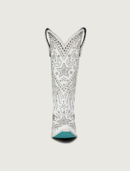 Lane Boots Solstice Cowgirl Boots in Matte White