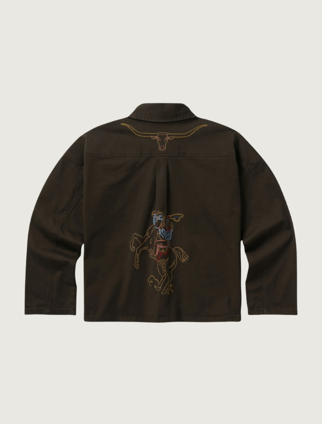 Stetson Brown Embroidered Canvas Utility Jacket