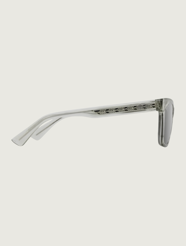 Maui Jim Hiwahiwa butterfly sunglasses in Shiny Transparent Sage / Neutral Grey — side view