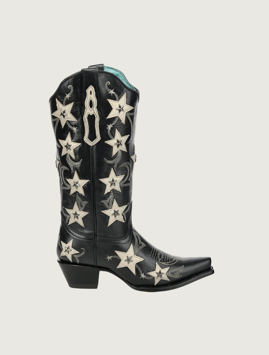 Corral Black Stars & Studs Cowgirl Boots
