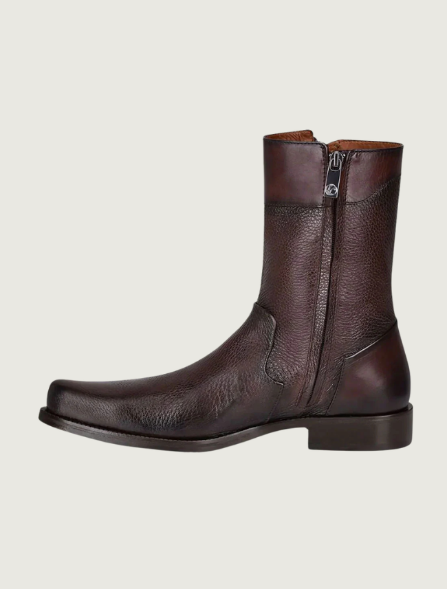 Cuadra Men's Deer Dress Boots in Dark Brown