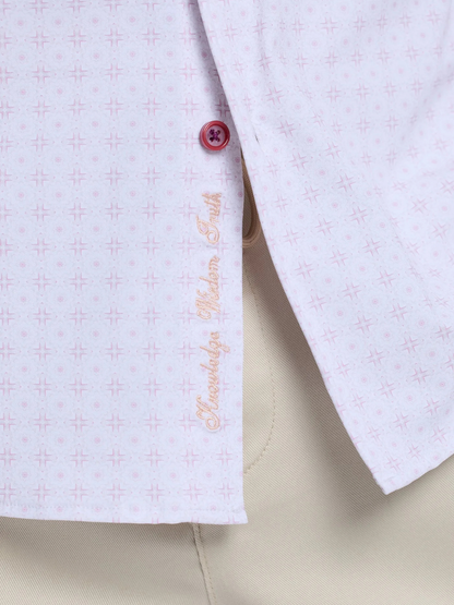 Robert Graham Brompton Short Sleeve Button Down Shirt in Lilac