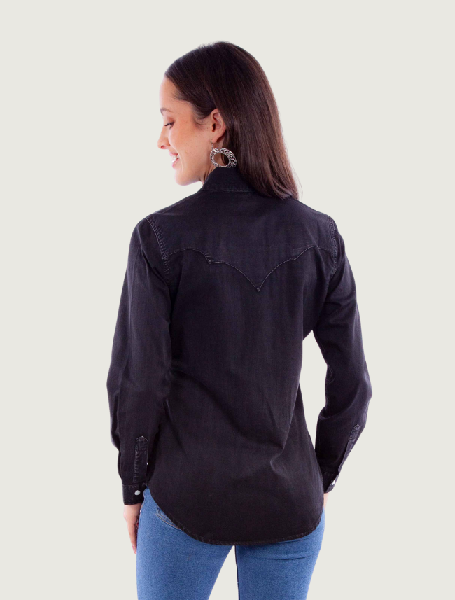 Scully Women's Plain Western Snap Front Shirt