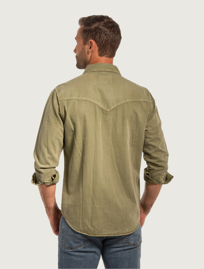 Madison Creek Bisley Western Shirt in Fir