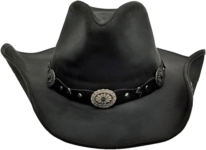 Stetson Roxbury Leather Hat - Black