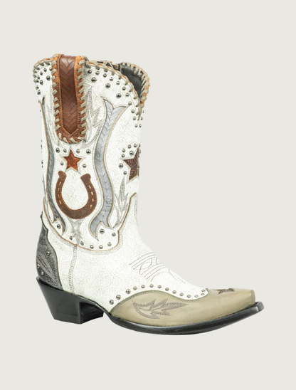 Double D Ranch Best Dressed Taupe Cowboy Boots