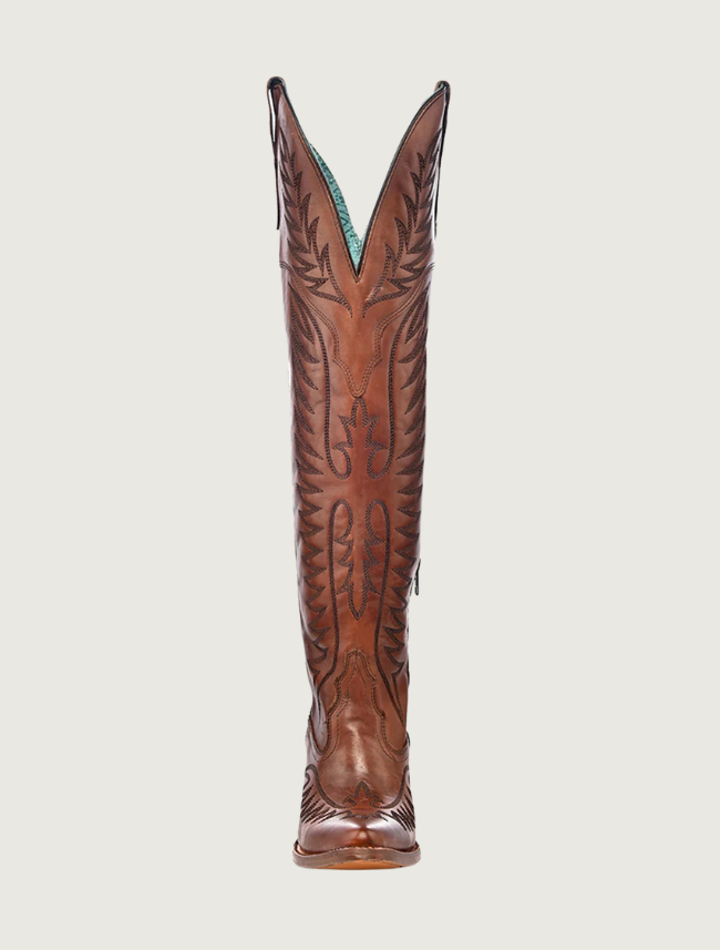 Corral Thunderbird Tall Top Cowgirl Boots in Cognac