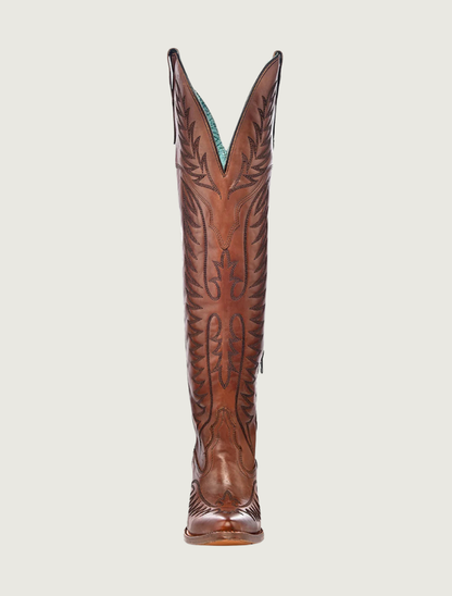 Corral Thunderbird Tall Top Cowgirl Boots in Cognac
