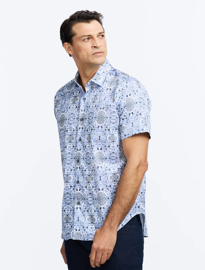 Robert Graham Men's Amagansett Short Sleeve Button Down Shirt