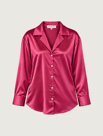 Paparazzi Satin Button-Up Shirt