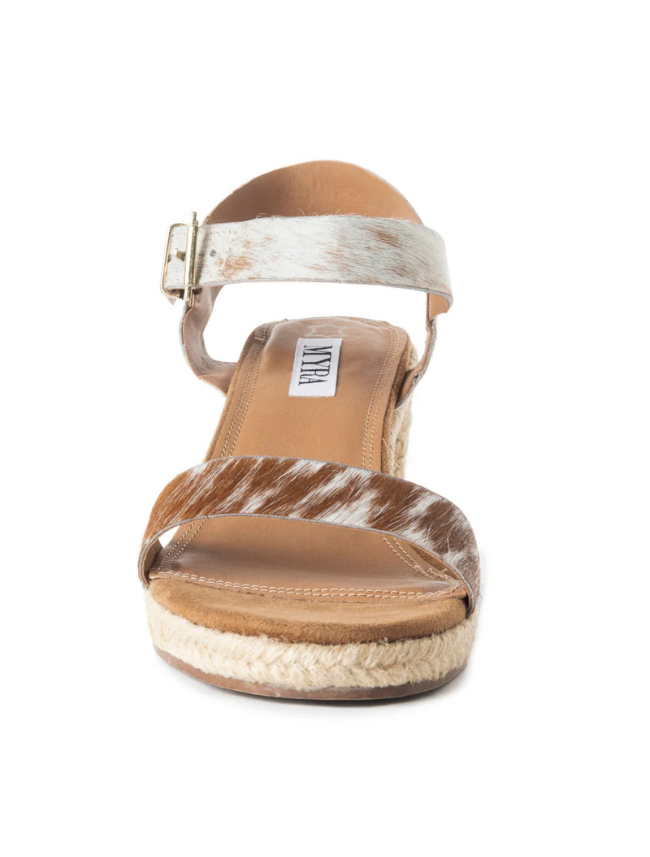 Myra Atomic Heels in Brown & White