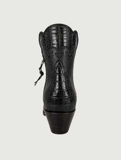 Back view, heel counter and shaft detail