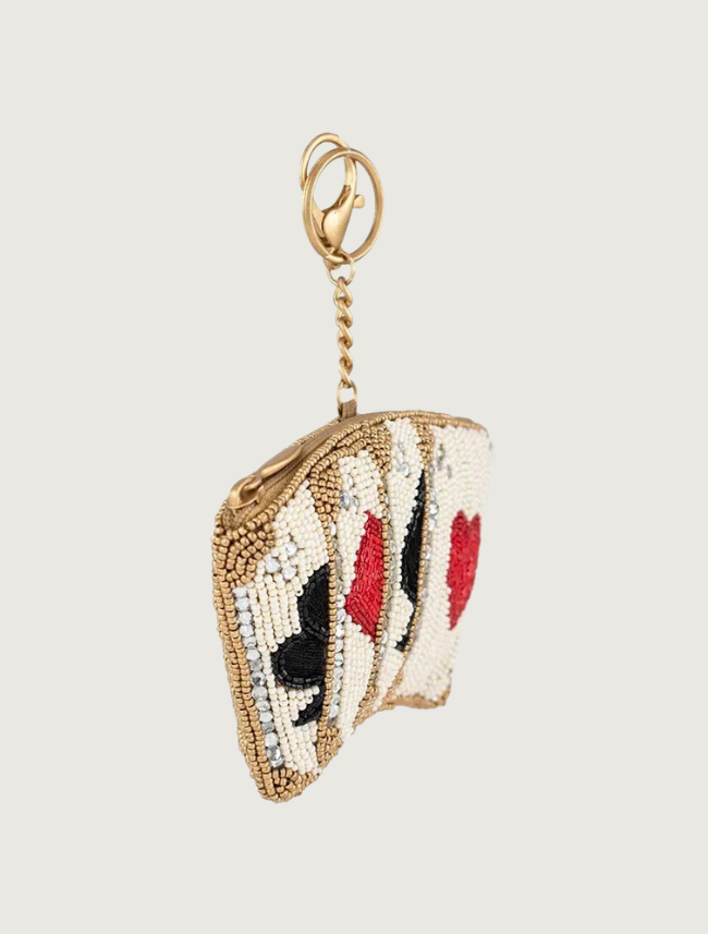Mary Frances Let's Play Playing Card Coin Purse