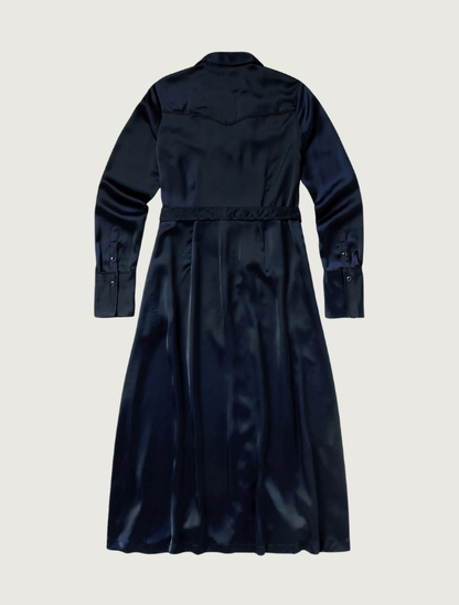 Stetson Navy Satin Western Dress