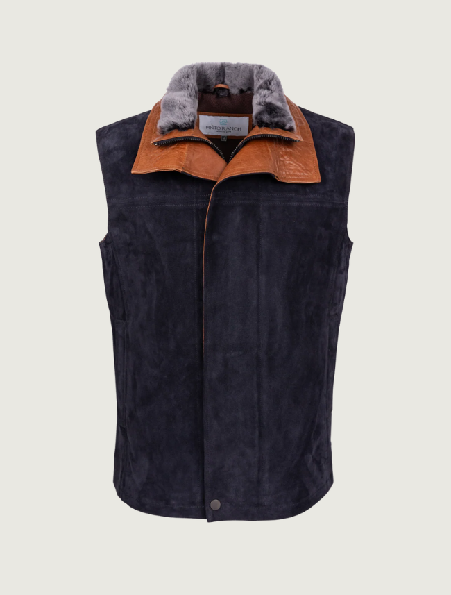 Pinto Ranch Cowhide Vest