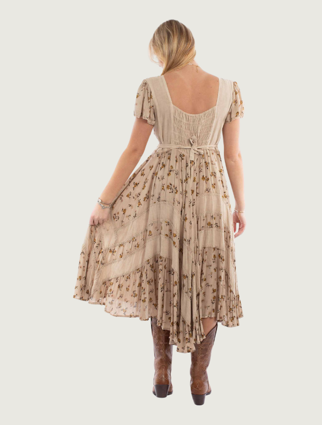 Scully Women's Lace & Tie Cap Sleeve Dress