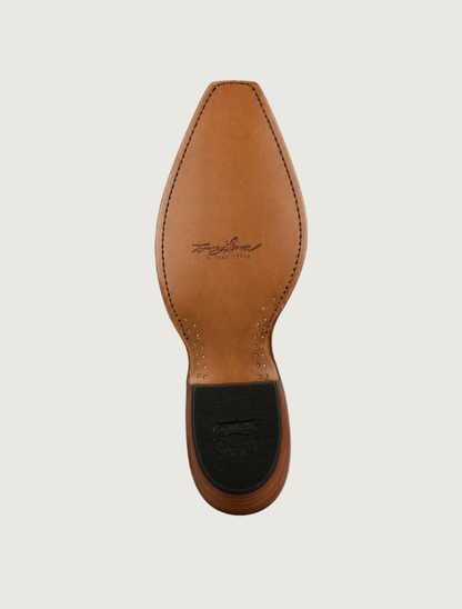 Tony Lama Kango Tobac Ostrich Snip Toe Cowgirl Boots
