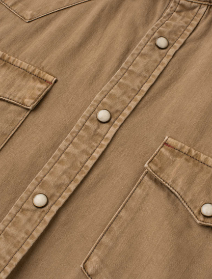 Madison Creek Bisley Western Shirt in Tan